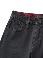 BAROCCO PANTS Shadow Coated Denim-Black