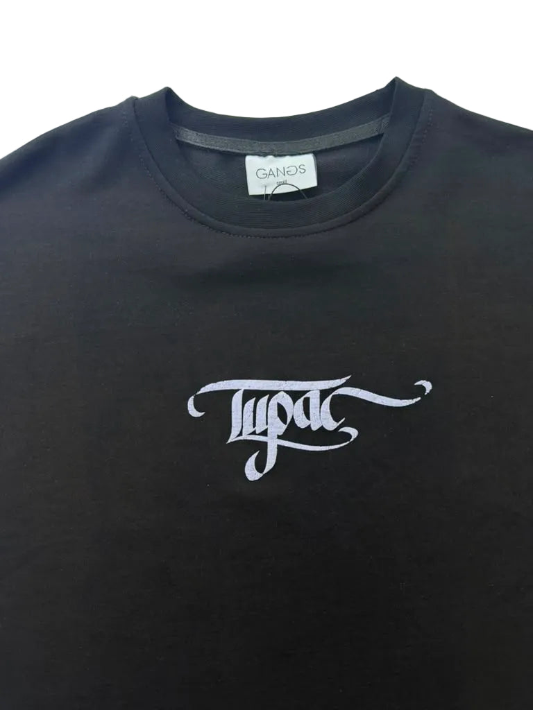 TRICH GANG T-SHIRT tupac (#OVZ TEE,(GG903)) black