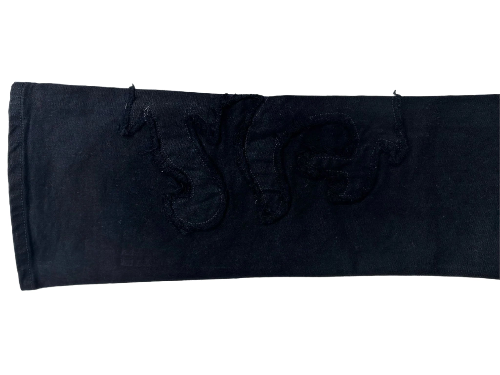 Vaqueros con parches tribales KDNK KND4805 negro azabache