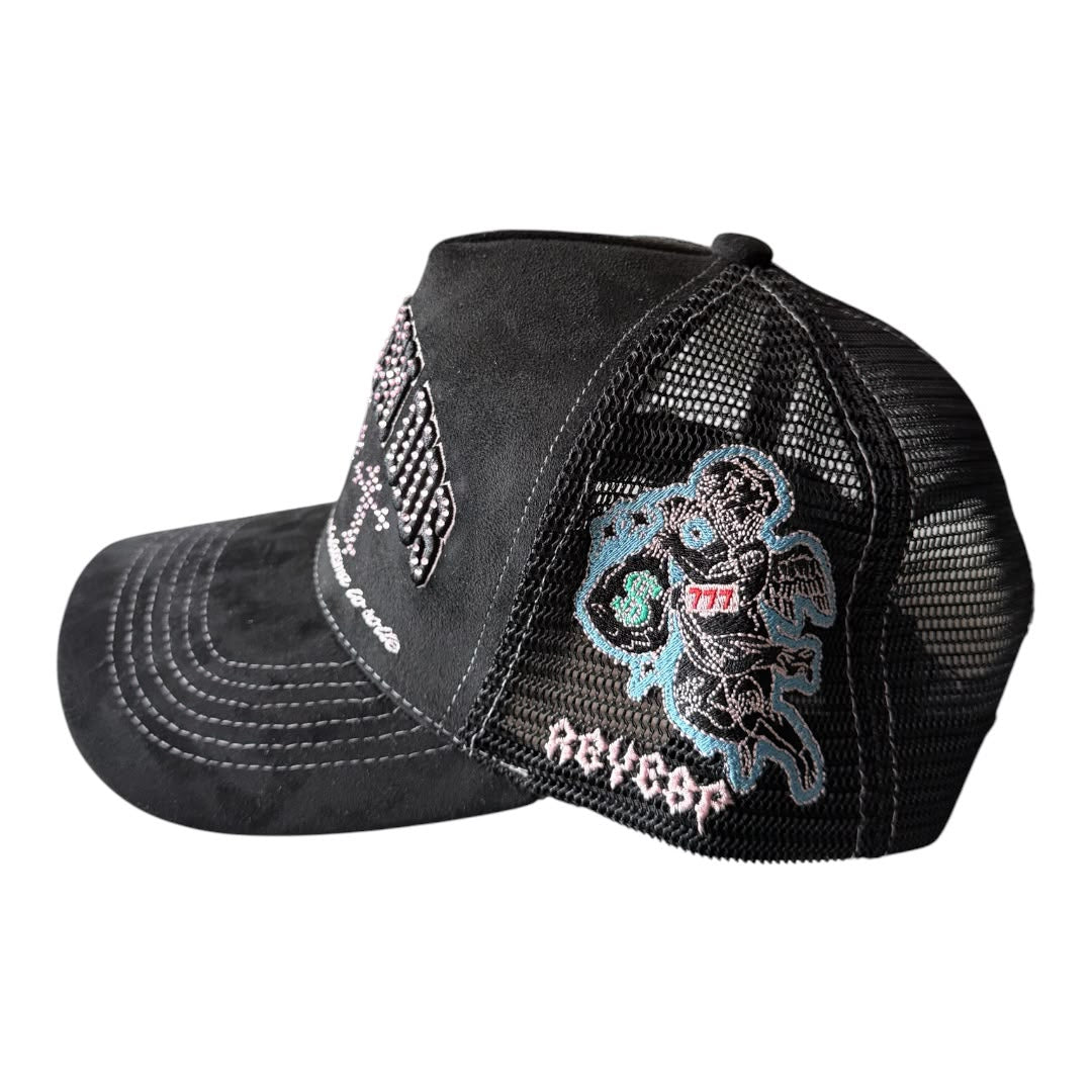 REYES HAT siempre con dios black/pink
