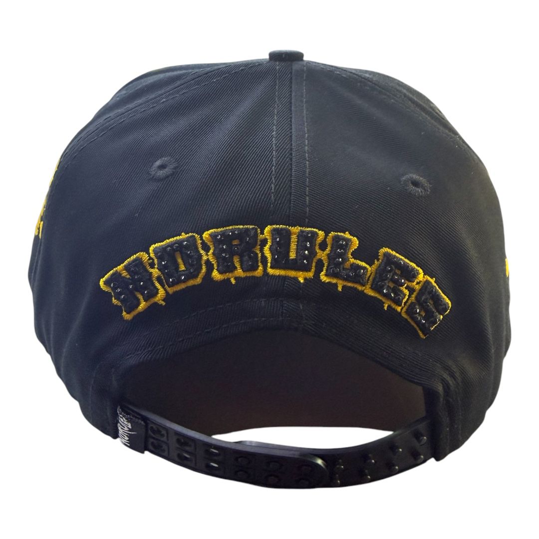 NO RULES" Snapback Cap –YELLOW-BLACK  Edition | "N" Logo