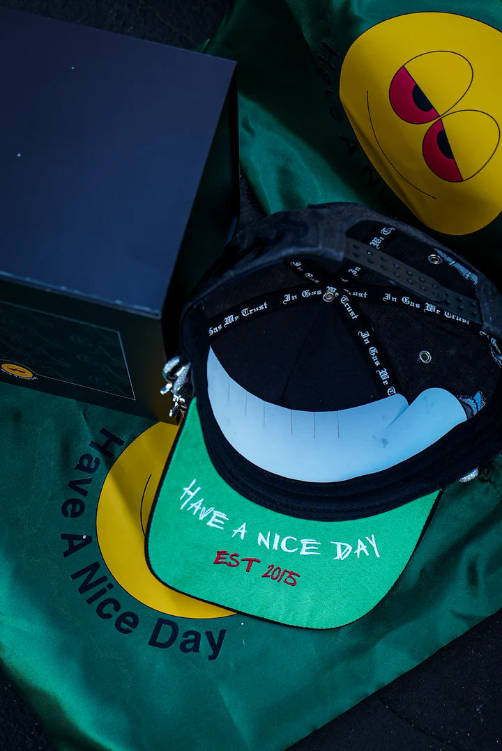 GAS NYC hat HAND trucker premium (Black)