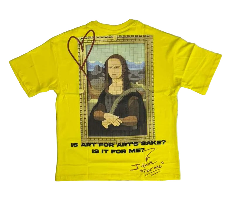 RICH GANG T-SHIRTS yellow MONALISA (# OVZ TEE, (EK200))