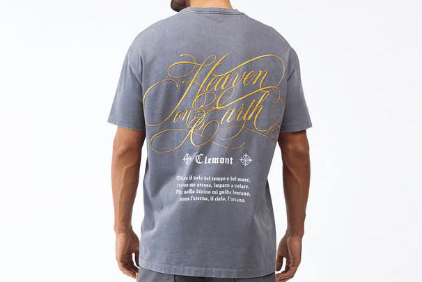 CLEMONT inquientante t-shirt men dark grey