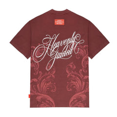 CLEMONT NOCTURNA T-SHIRT oversize men burgundy