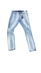 Vaqueros de malla con lavado Arctic Legacy aplicados con aerosol JS1222