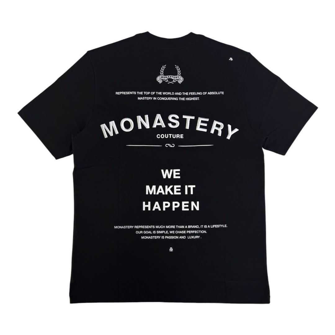 MONASTERY COUTURE GASHER T-SHIRT MEN BLACK