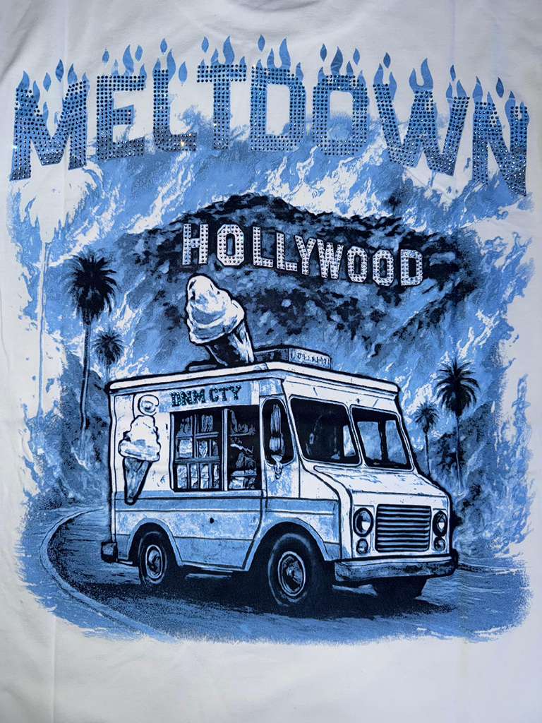 DENIMICITY MELTDOWN ON SUNSET STONE SHIRT DNM-2505white..