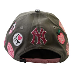 NIJAYOTE - New york statue of liberty pink rhinestone cap (gray