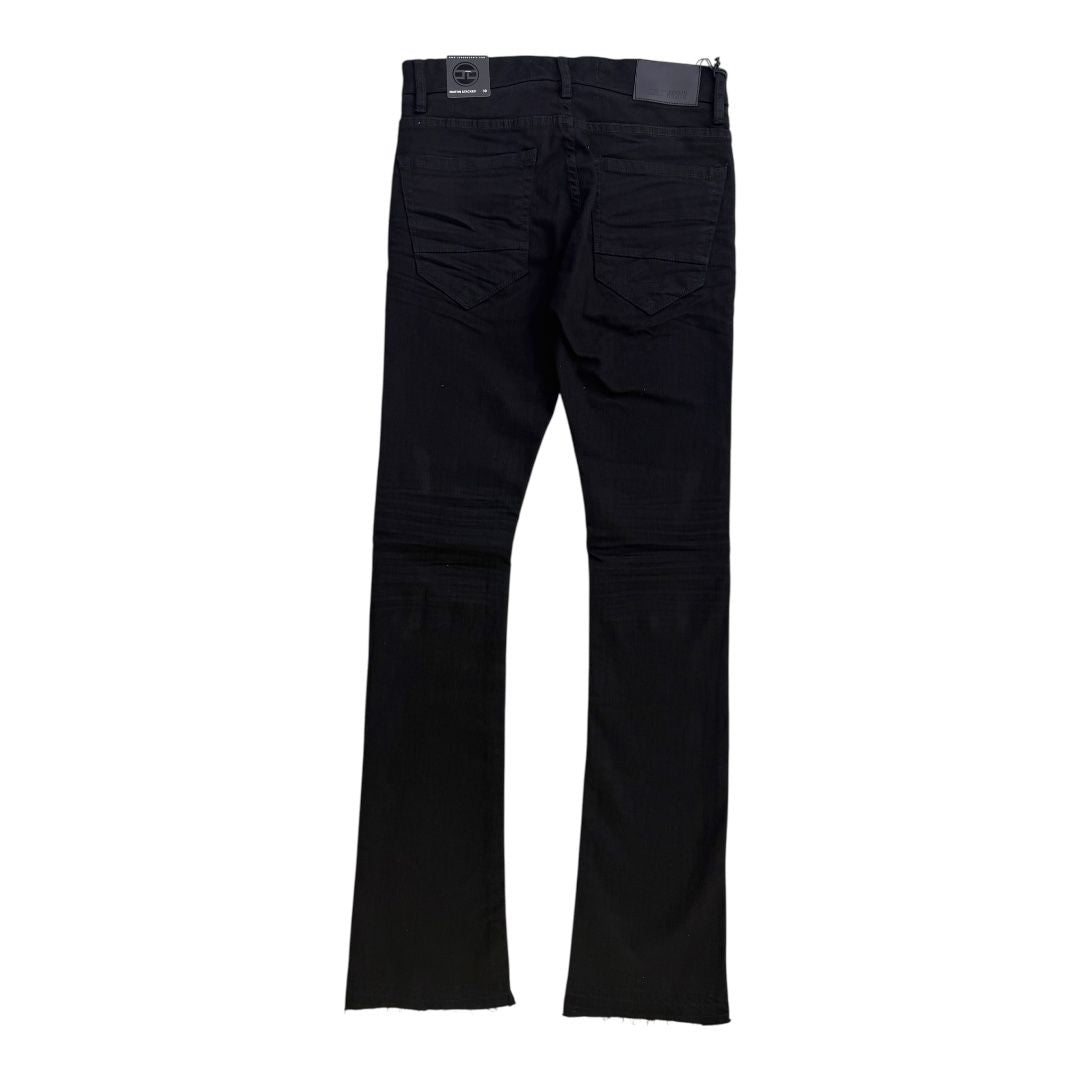 JORDAN CRAIG PANTS BLACK STACKED FIT CLEAN INSEAM JTF990