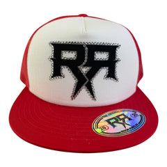 RIVOR R3BELDE HAT WITH BLACK RHINESTONE LOGO