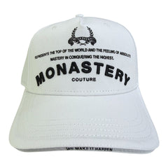 MONASTERY COUTURE HAT GASHCAP CAP UNISEX WHITE-BLACK
