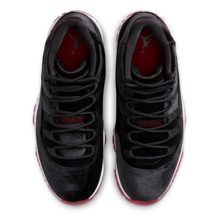 JORDAN 11 RETRO "BRED VELVET" DB5457061 NEGRO/ROJO