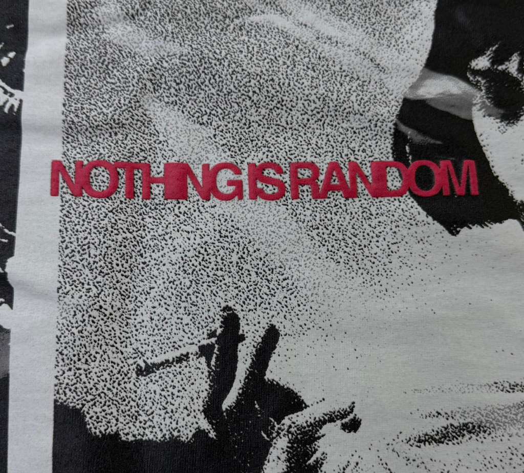 DSMSD t-shirt nothing is random BOXY T