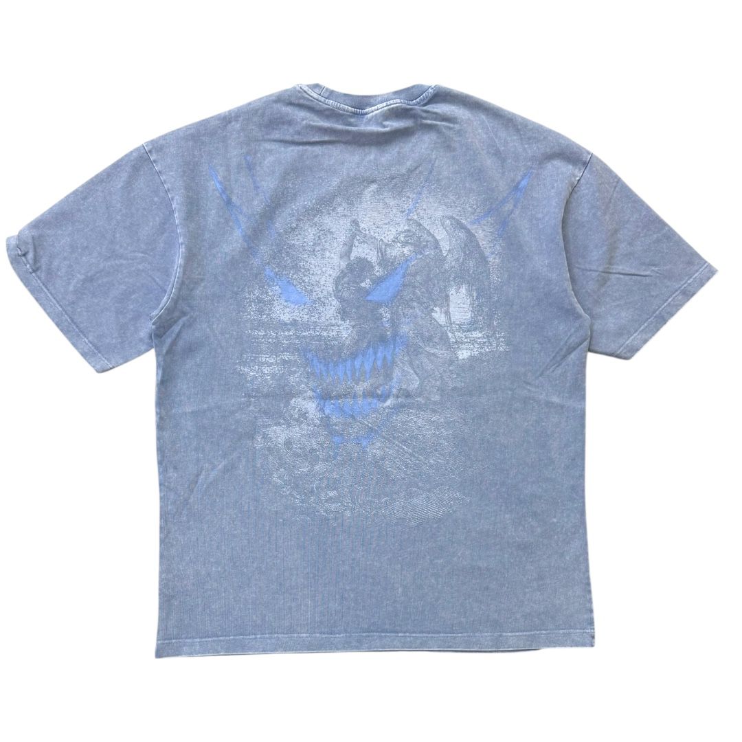 SEE YOU IN PARADISE T-SHIRT W PRINT AND SILICONE HE-ICE BLUE/9192A