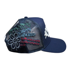 CULT OF INDIVIDUALITY HAT  MESH BACK TRUCKER HAT "GRAFFITI" (626AC-CH66A)