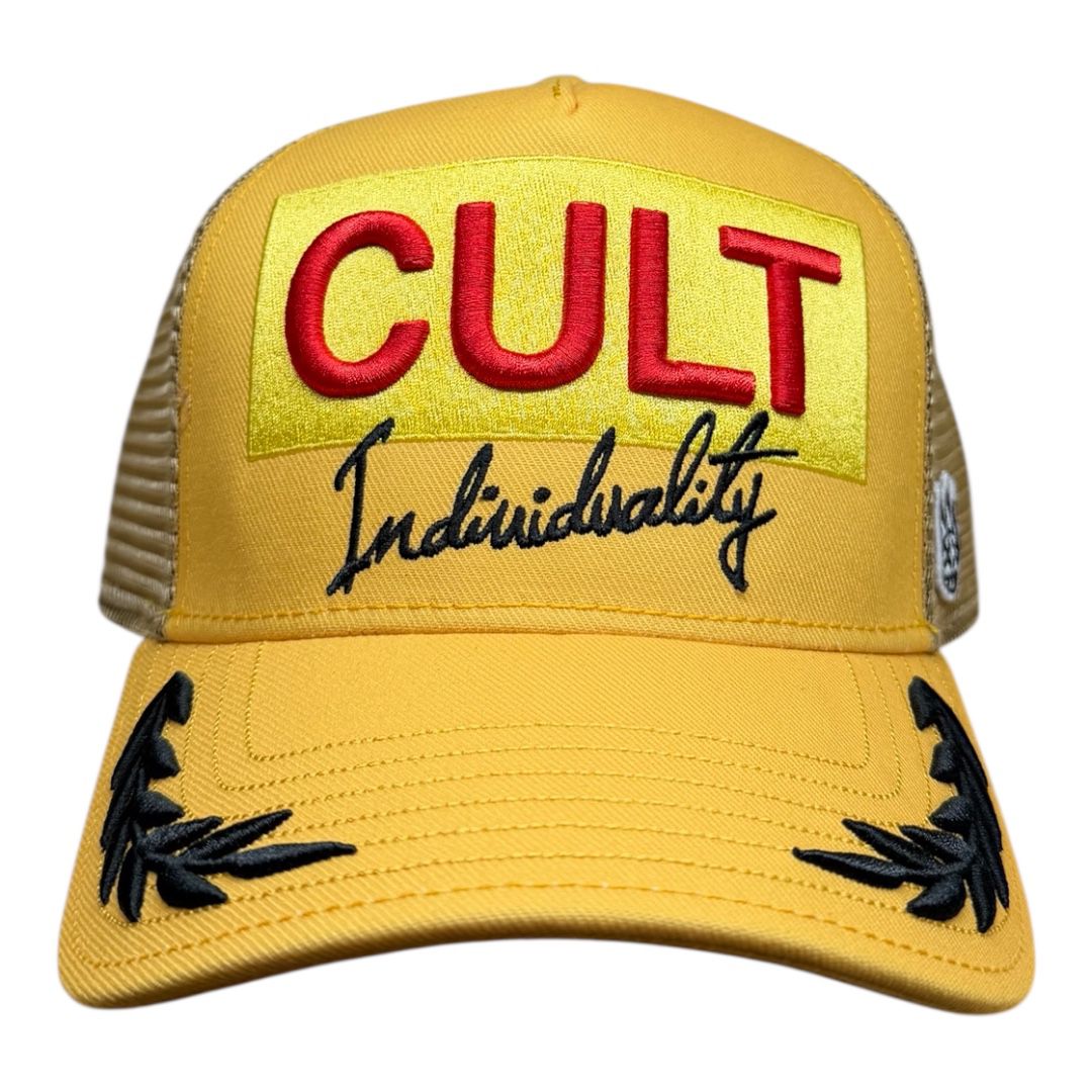 CULT OF INDIVIDUALITY HAT MESH BACK TRUCKER HAT "RACING" (626AC-CH63A)