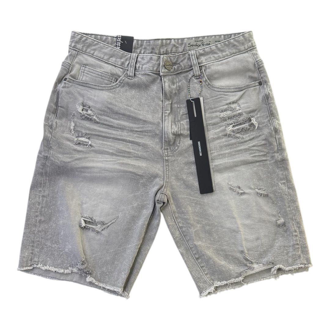 SMOKE RISE CLEAN LOOK COMFORT FIT SHORTS Style-JS25208 BREEZY\GREY