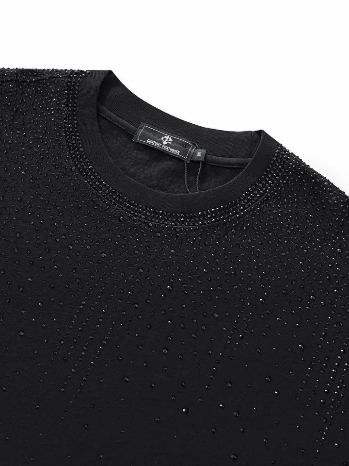 BAROCCO T-Shirt-Blkbk CPS215-Cascade Stone SsL, BLACK/BLACK