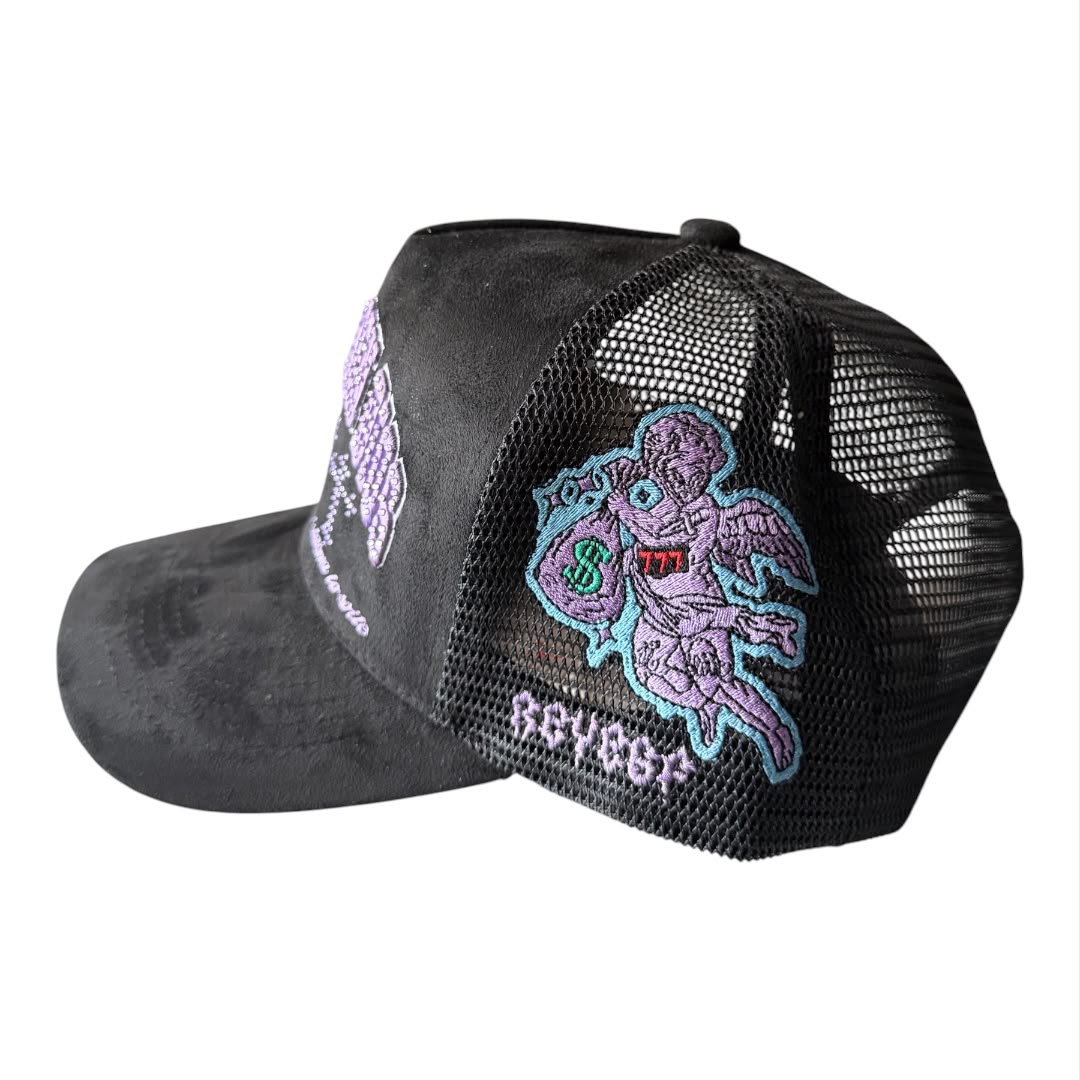 REYES HAT siempre con dios black/purple