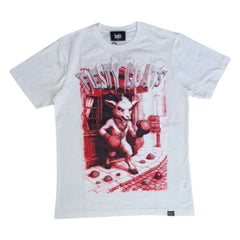 DENIMICITY FROM SHEEPS TO GOATS STONE T-SHIRTDNM-2508WHITE