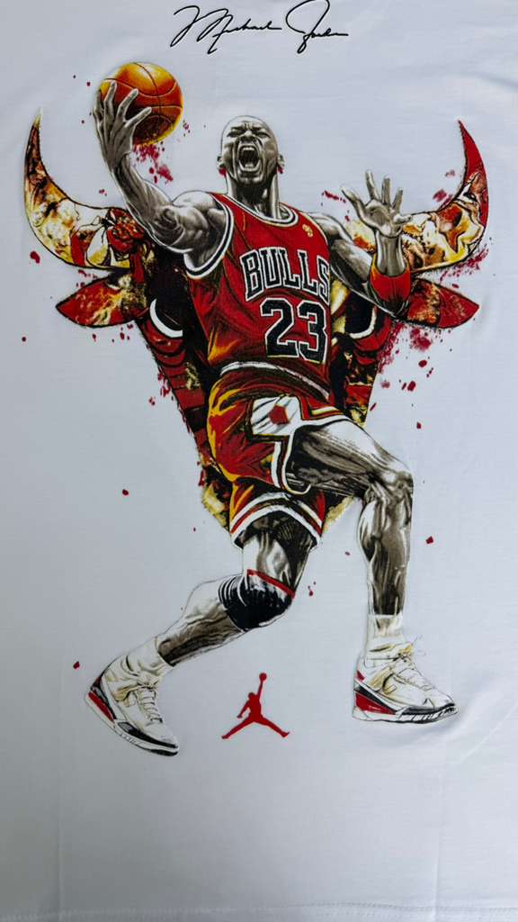 RICH GANG T-SHIRTS MICHAEL JORDAN BULLS (#OVZ TEE, (BP455))