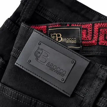 BAROCCO PANTS Style Staple Wide-Leg Denim-Black