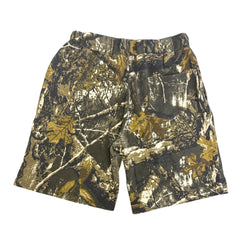 MAJESTIK NY PIQUÉ CUT & PATCH SEW SHORTS-HC/HUNTER CAMO-FS26104