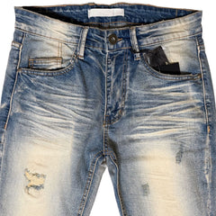KDNK DISTRESSED SKINNY JEANS KND4780-BLUE