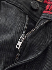 BAROCCO PANTS Shadow Coated Denim-Black