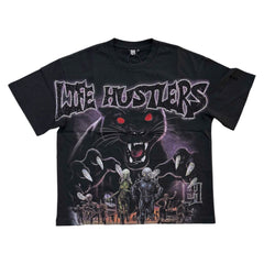 LIFE HUSTLERS T-SHIRT (Black panther)