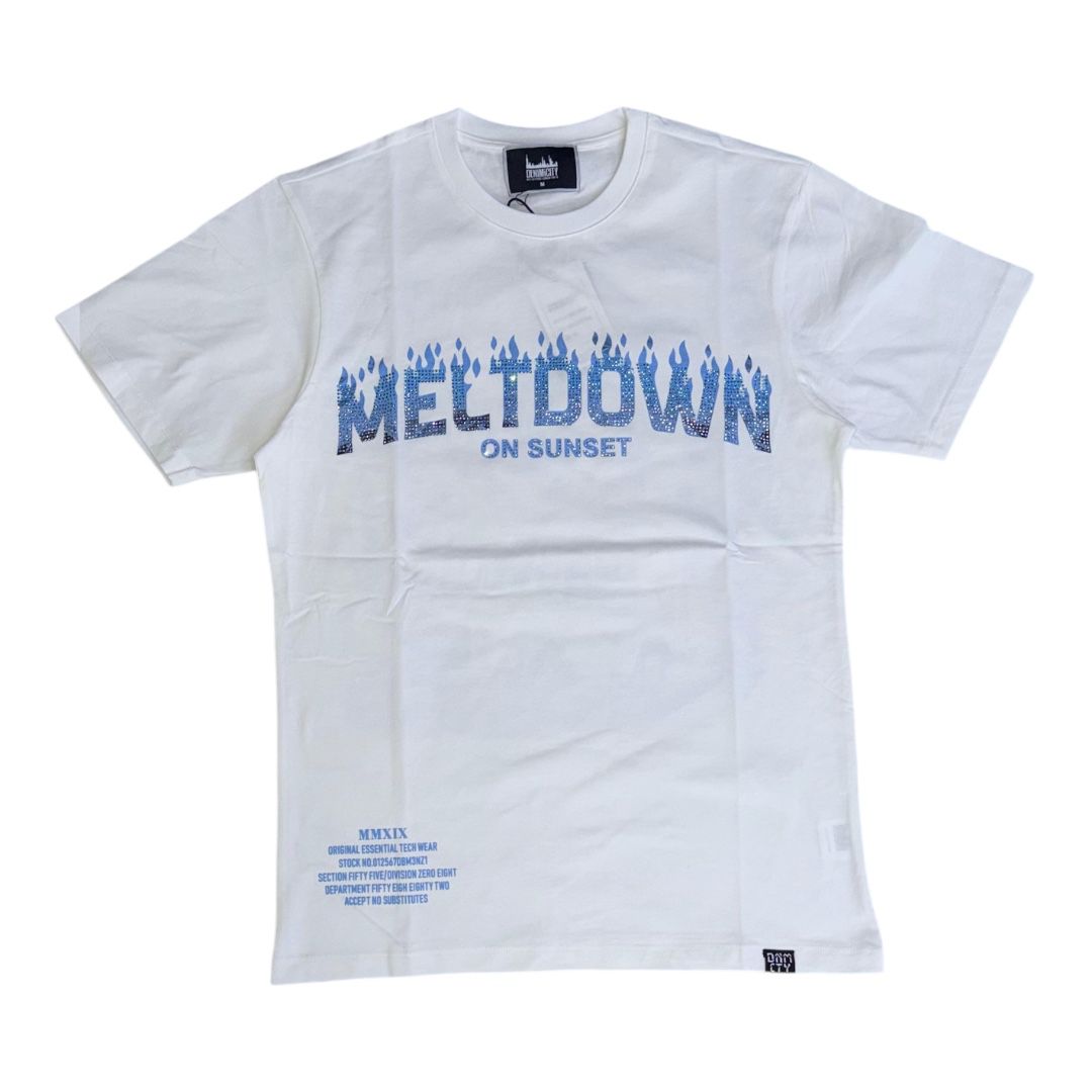 DENIMICITY MELTDOWN ON SUNSET STONE SHIRT DNM-2505white..