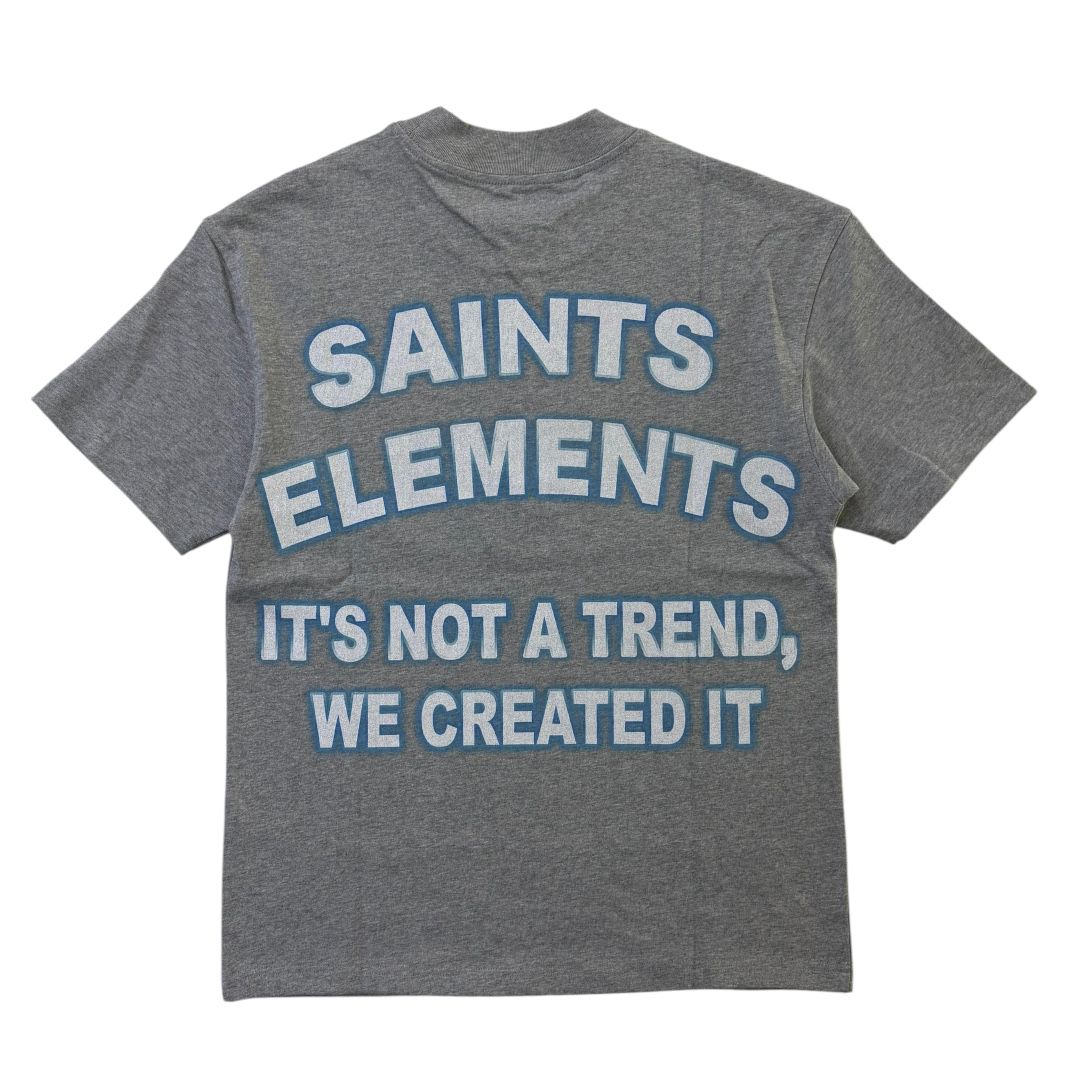 ELEMENTS DRIP SAINTS ELEMENTS " RHINESTONE GRAPHIC TEE gray/blue