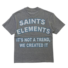 ELEMENTS DRIP SAINTS ELEMENTS " RHINESTONE GRAPHIC TEE gray/blue