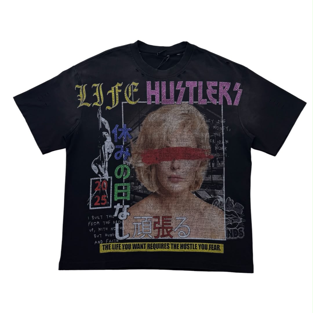 LIFE HUSTLERS t-shirt man  LH "Blind Woman"