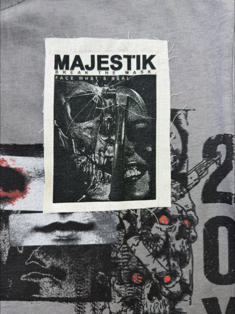 MAJESTIK t-shirt GARMENT DYE DTG PRINTED