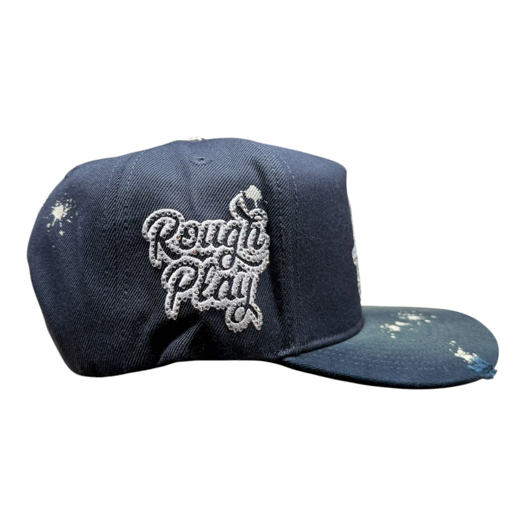 ROUGH PLAY HAT vintage SNAPBACK (blue/grn))