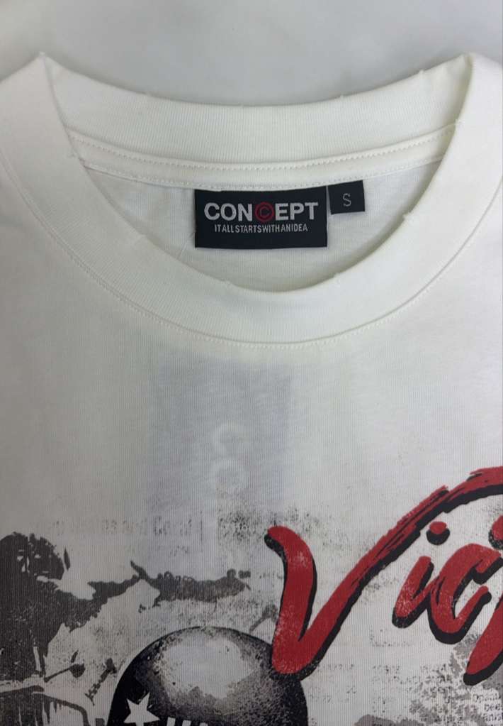 CONCEPT LA t-shirts "Victory" Tee - White (CONST_16 (2))
