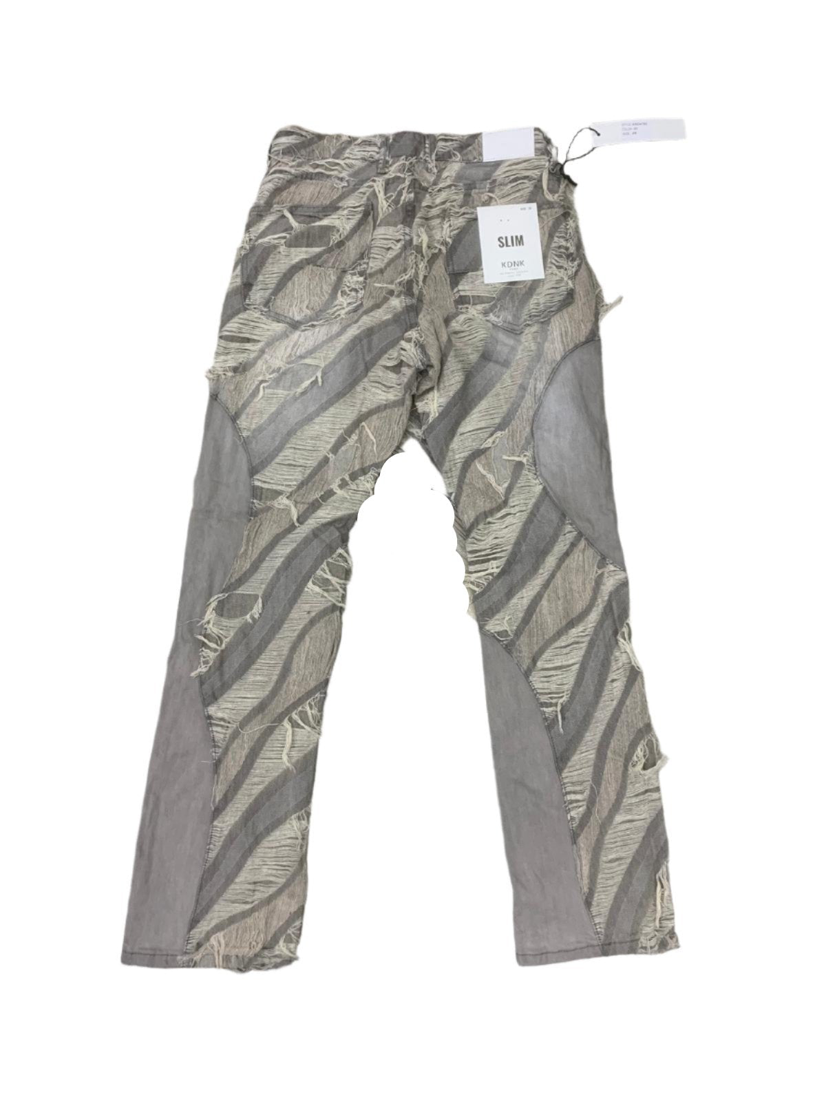 KDNK PANELADO JACQUARD SLIM JEANS KND4750 GRIS