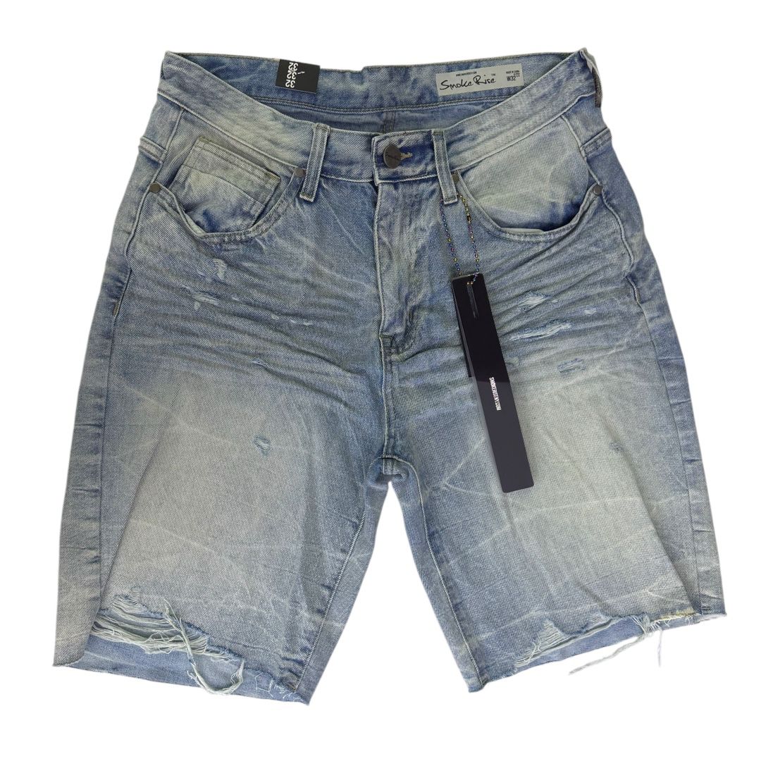 SMOKE RISE SHORTS VINTAGE WASHED DENIM