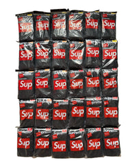 SUPREME HANES BOXERS BRIEFS (4 PACK) BLACK