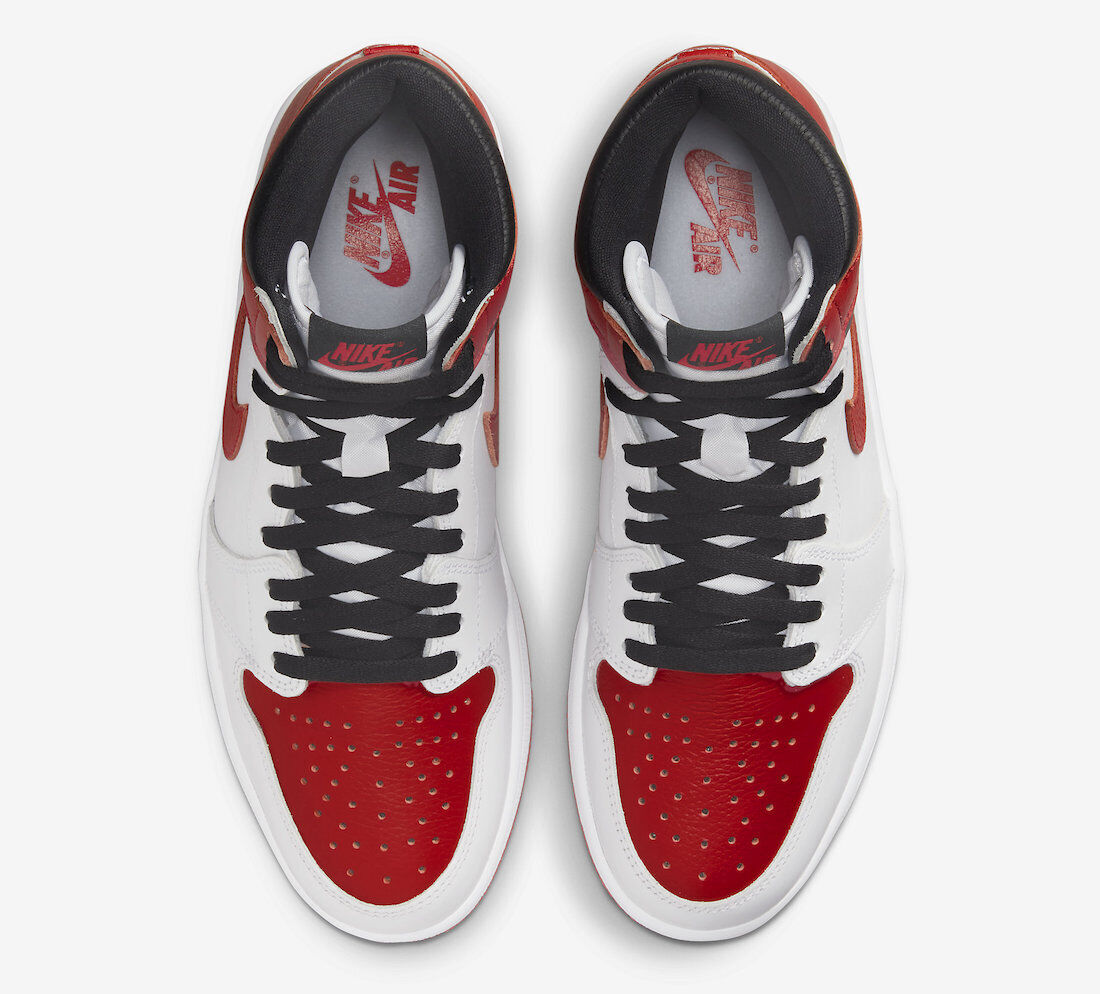 AIR JORDAN 1 RETRO HIGH 555088161 575441161 BLANCO/ROJO UNIVERSITARIO-NEGRO