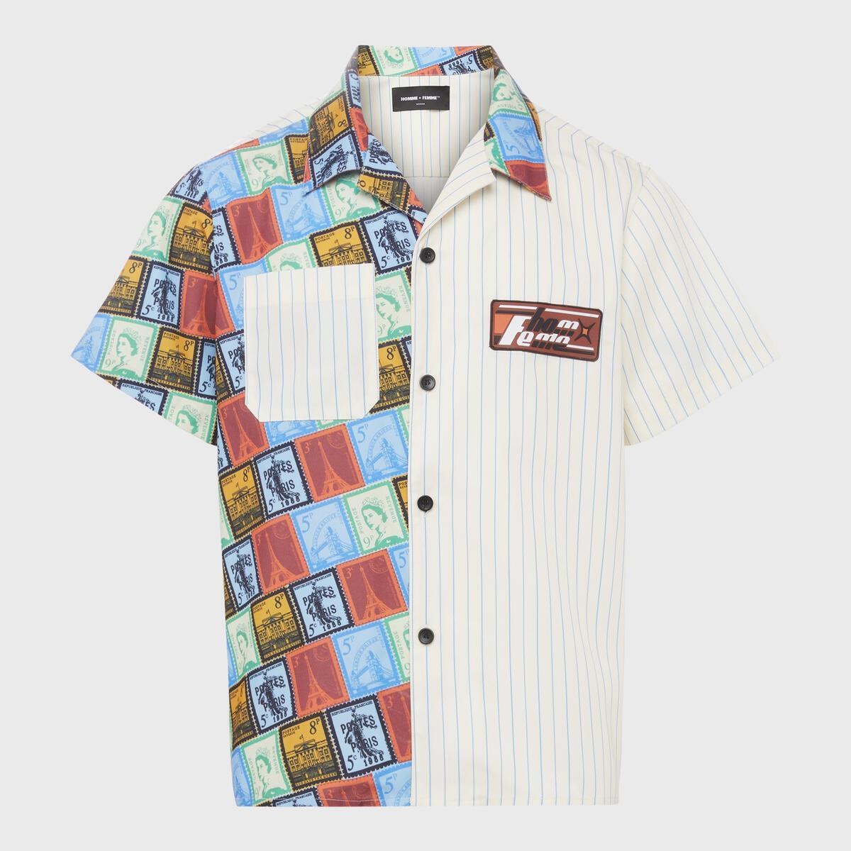 Camisa Pasaporte Rayas Bronceado SPRING2347-1