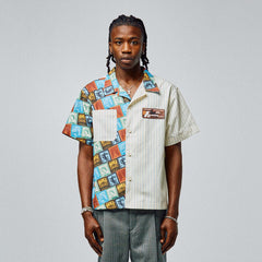 Camisa Pasaporte Rayas Bronceado SPRING2347-1