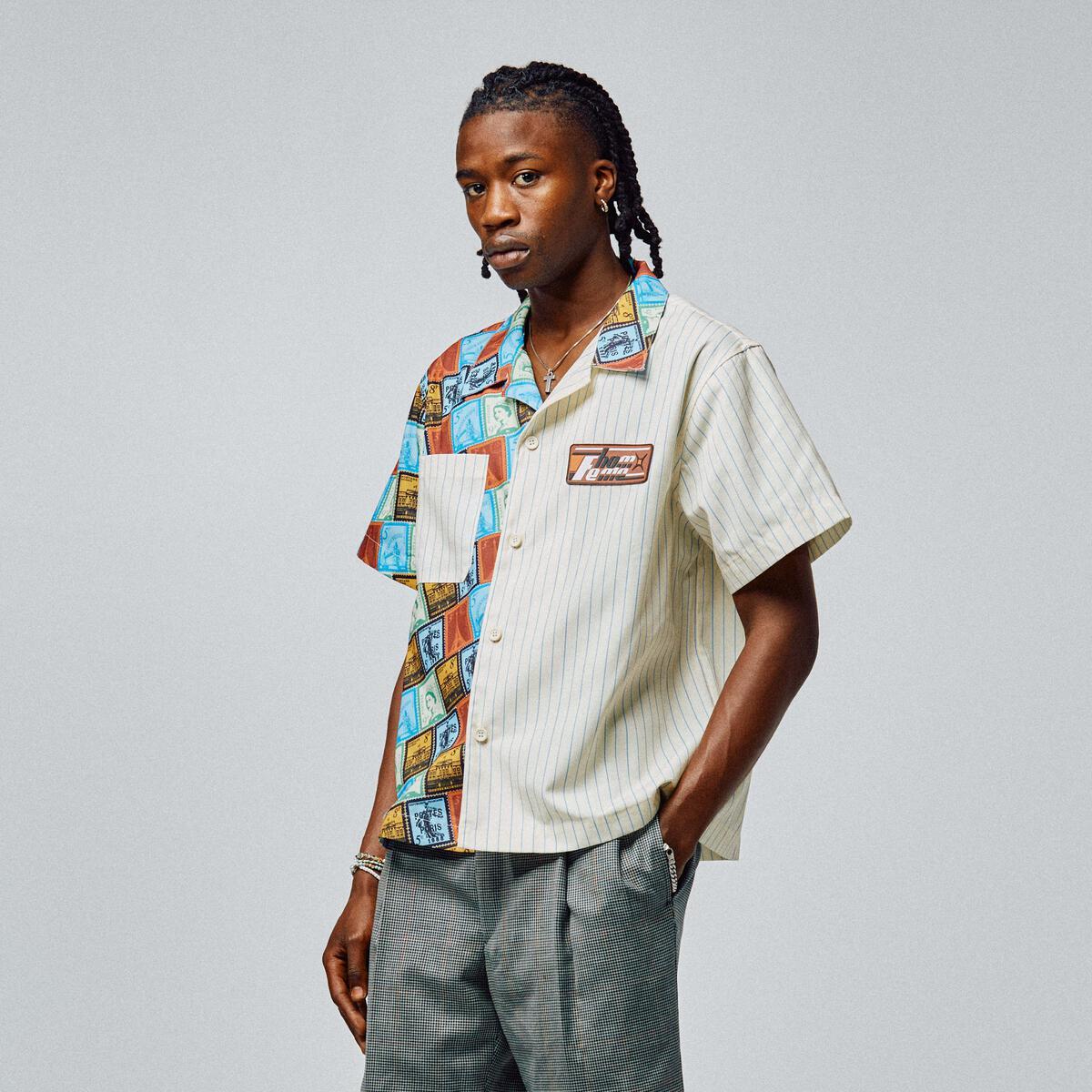 Camisa Pasaporte Rayas Bronceado SPRING2347-1